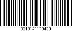Código de barras (EAN, GTIN, SKU, ISBN): '8310141179438'