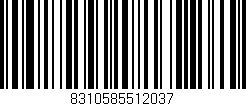 Código de barras (EAN, GTIN, SKU, ISBN): '8310585512037'