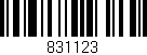Código de barras (EAN, GTIN, SKU, ISBN): '831123'