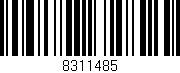 Código de barras (EAN, GTIN, SKU, ISBN): '8311485'