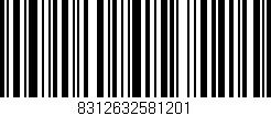 Código de barras (EAN, GTIN, SKU, ISBN): '8312632581201'