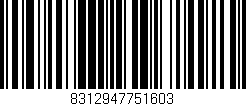 Código de barras (EAN, GTIN, SKU, ISBN): '8312947751603'