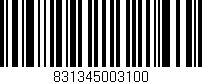 Código de barras (EAN, GTIN, SKU, ISBN): '831345003100'