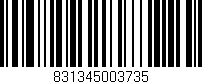 Código de barras (EAN, GTIN, SKU, ISBN): '831345003735'