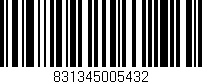 Código de barras (EAN, GTIN, SKU, ISBN): '831345005432'