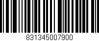 Código de barras (EAN, GTIN, SKU, ISBN): '831345007900'