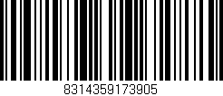 Código de barras (EAN, GTIN, SKU, ISBN): '8314359173905'