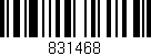 Código de barras (EAN, GTIN, SKU, ISBN): '831468'