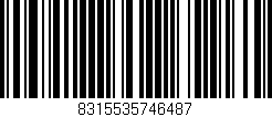 Código de barras (EAN, GTIN, SKU, ISBN): '8315535746487'