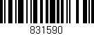 Código de barras (EAN, GTIN, SKU, ISBN): '831590'