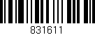 Código de barras (EAN, GTIN, SKU, ISBN): '831611'