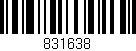 Código de barras (EAN, GTIN, SKU, ISBN): '831638'