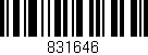 Código de barras (EAN, GTIN, SKU, ISBN): '831646'