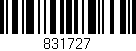 Código de barras (EAN, GTIN, SKU, ISBN): '831727'