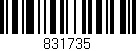 Código de barras (EAN, GTIN, SKU, ISBN): '831735'