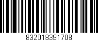 Código de barras (EAN, GTIN, SKU, ISBN): '832018391708'