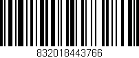 Código de barras (EAN, GTIN, SKU, ISBN): '832018443766'