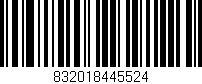 Código de barras (EAN, GTIN, SKU, ISBN): '832018445524'