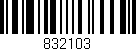 Código de barras (EAN, GTIN, SKU, ISBN): '832103'