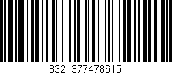 Código de barras (EAN, GTIN, SKU, ISBN): '8321377478615'