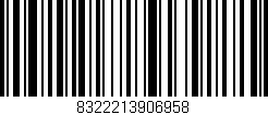 Código de barras (EAN, GTIN, SKU, ISBN): '8322213906958'