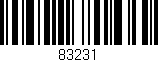Código de barras (EAN, GTIN, SKU, ISBN): '83231'