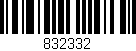 Código de barras (EAN, GTIN, SKU, ISBN): '832332'