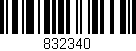Código de barras (EAN, GTIN, SKU, ISBN): '832340'