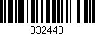 Código de barras (EAN, GTIN, SKU, ISBN): '832448'