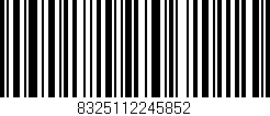 Código de barras (EAN, GTIN, SKU, ISBN): '8325112245852'