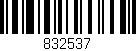 Código de barras (EAN, GTIN, SKU, ISBN): '832537'