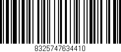 Código de barras (EAN, GTIN, SKU, ISBN): '8325747634410'