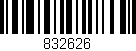 Código de barras (EAN, GTIN, SKU, ISBN): '832626'