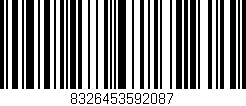 Código de barras (EAN, GTIN, SKU, ISBN): '8326453592087'
