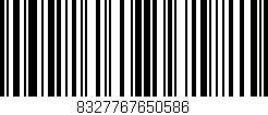 Código de barras (EAN, GTIN, SKU, ISBN): '8327767650586'