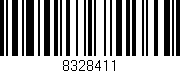 Código de barras (EAN, GTIN, SKU, ISBN): '8328411'