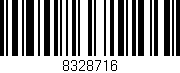 Código de barras (EAN, GTIN, SKU, ISBN): '8328716'
