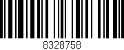 Código de barras (EAN, GTIN, SKU, ISBN): '8328758'