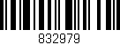 Código de barras (EAN, GTIN, SKU, ISBN): '832979'