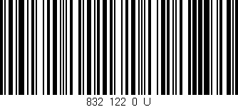 Código de barras (EAN, GTIN, SKU, ISBN): '832_122_0_U'