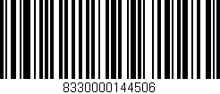 Código de barras (EAN, GTIN, SKU, ISBN): '8330000144506'