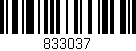 Código de barras (EAN, GTIN, SKU, ISBN): '833037'