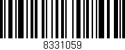 Código de barras (EAN, GTIN, SKU, ISBN): '8331059'