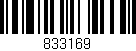 Código de barras (EAN, GTIN, SKU, ISBN): '833169'