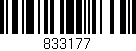 Código de barras (EAN, GTIN, SKU, ISBN): '833177'