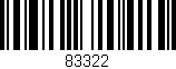 Código de barras (EAN, GTIN, SKU, ISBN): '83322'