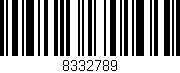 Código de barras (EAN, GTIN, SKU, ISBN): '8332789'