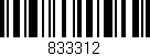 Código de barras (EAN, GTIN, SKU, ISBN): '833312'