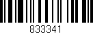 Código de barras (EAN, GTIN, SKU, ISBN): '833341'