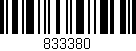 Código de barras (EAN, GTIN, SKU, ISBN): '833380'